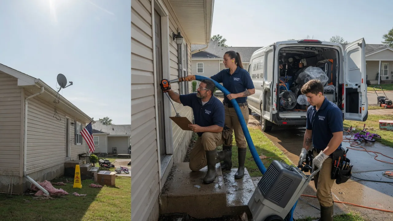 Ceiling Water Damage Restoration in Roanoke, LA near me